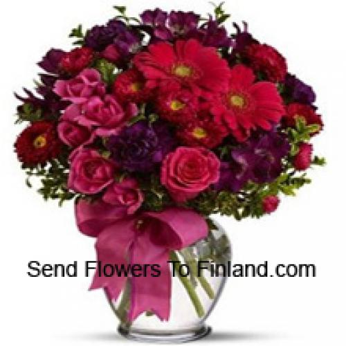 37 Roses and Gerberas with Assorted Flowers