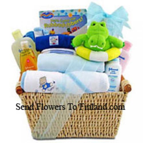 New Born Baby Boy Basket