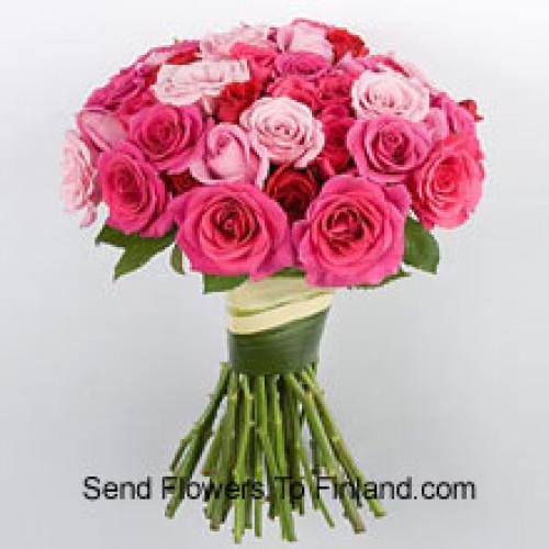 37 Colorful Roses Bunch